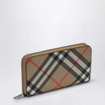 BURBERRY Coated Canvas Mini Wallet - 19 CM