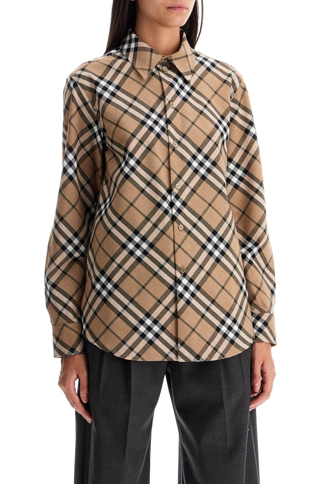 BURBERRY Embroidered Polyester Blend Shirt for Women - SS25