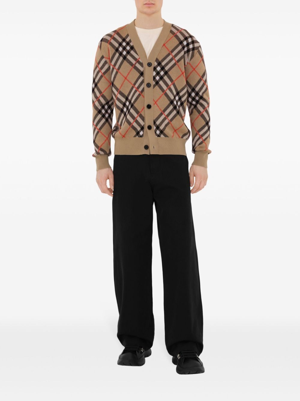 BURBERRY Checked Cardigan for Men
