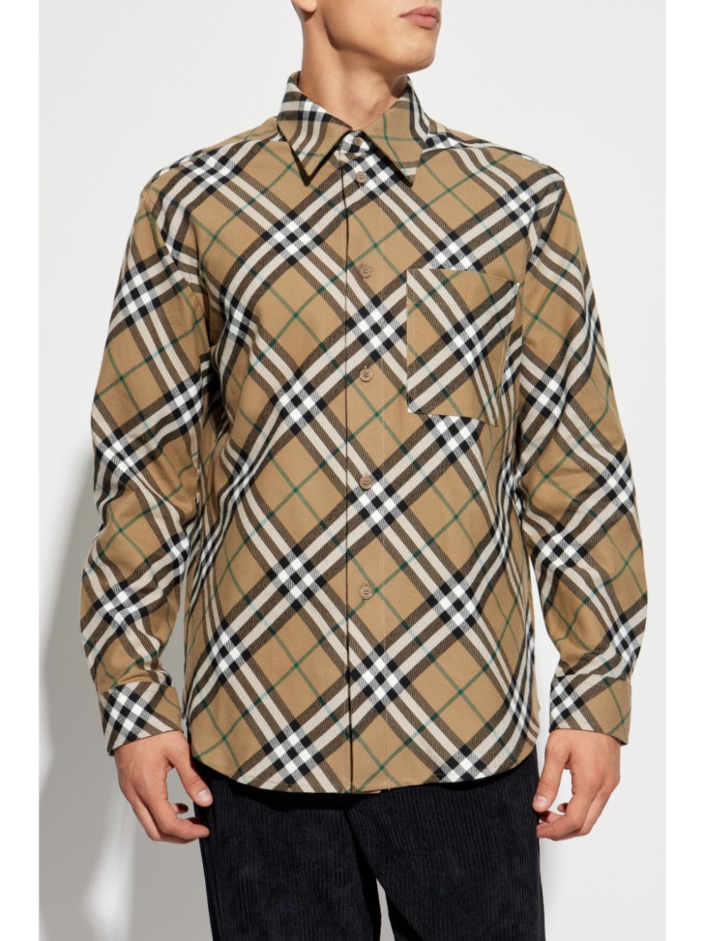 BURBERRY Embroidered Oxford Shirt for Men