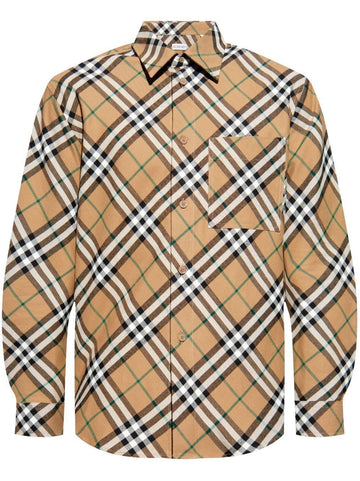 BURBERRY Classic Check Shirt for Men - FW24 Edition