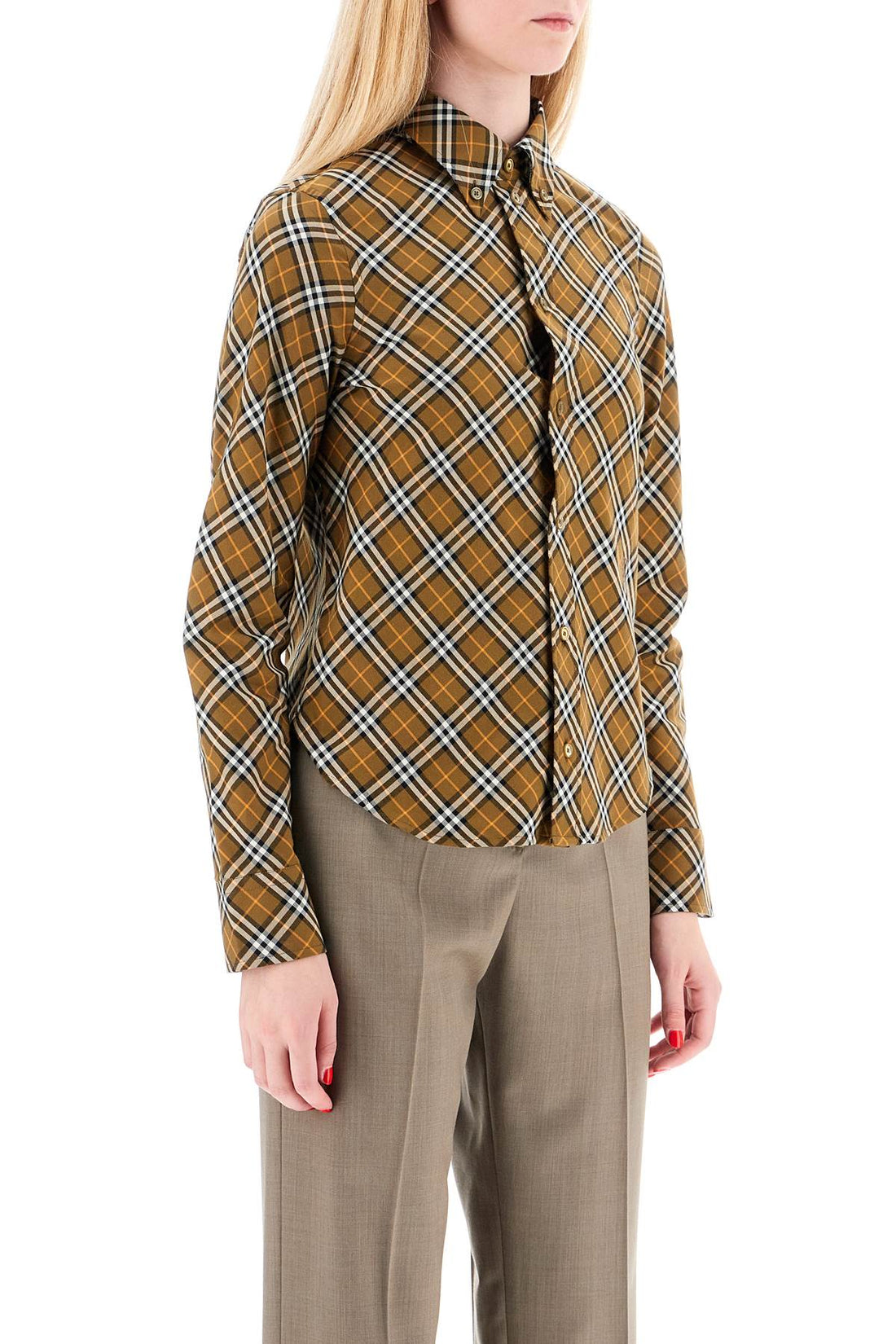 BURBERRY Classic Check Cotton Shirt for Women - FW24 Collection