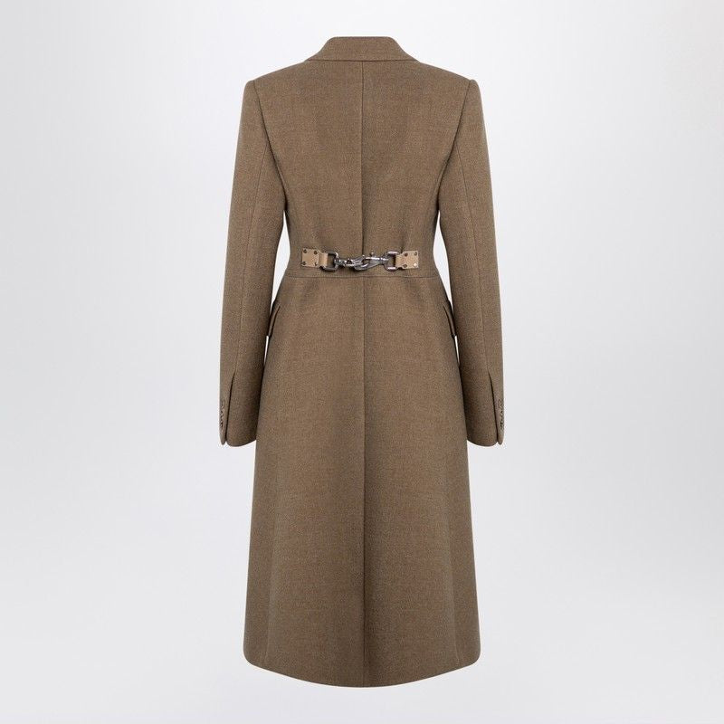 BURBERRY Single-Breasted Wool Jacket for Women - FW24 Edition