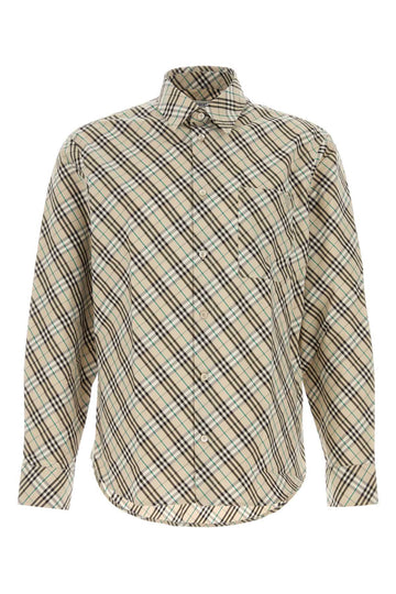 BURBERRY Embroidered Poplin Shirt for Men - SS25