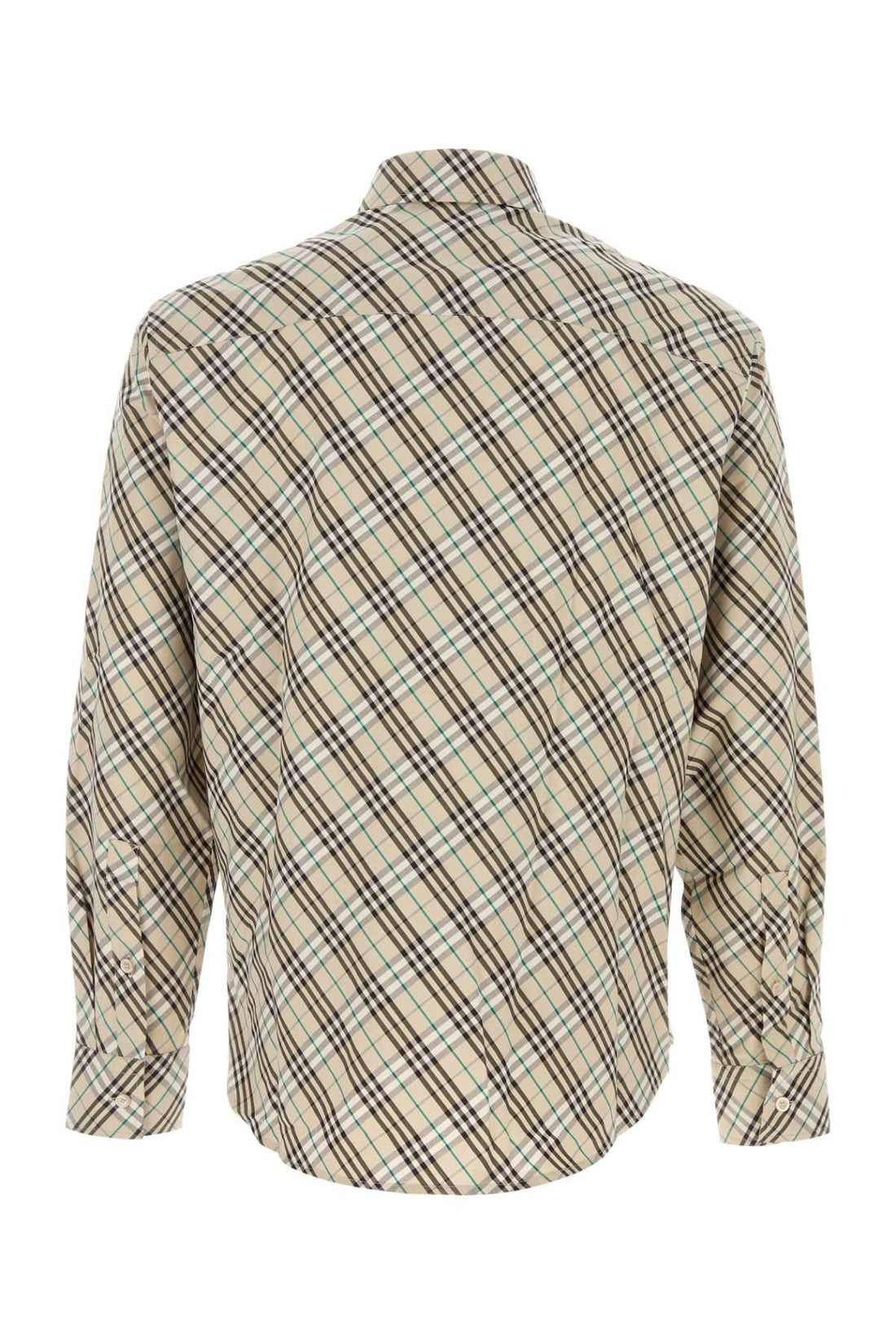 BURBERRY Embroidered Poplin Shirt for Men - SS25