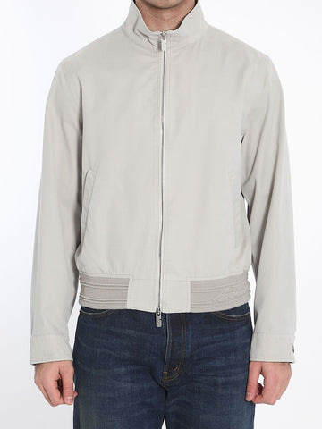 BURBERRY Relaxed Fit Bomber Jacket with Logo - IT 50