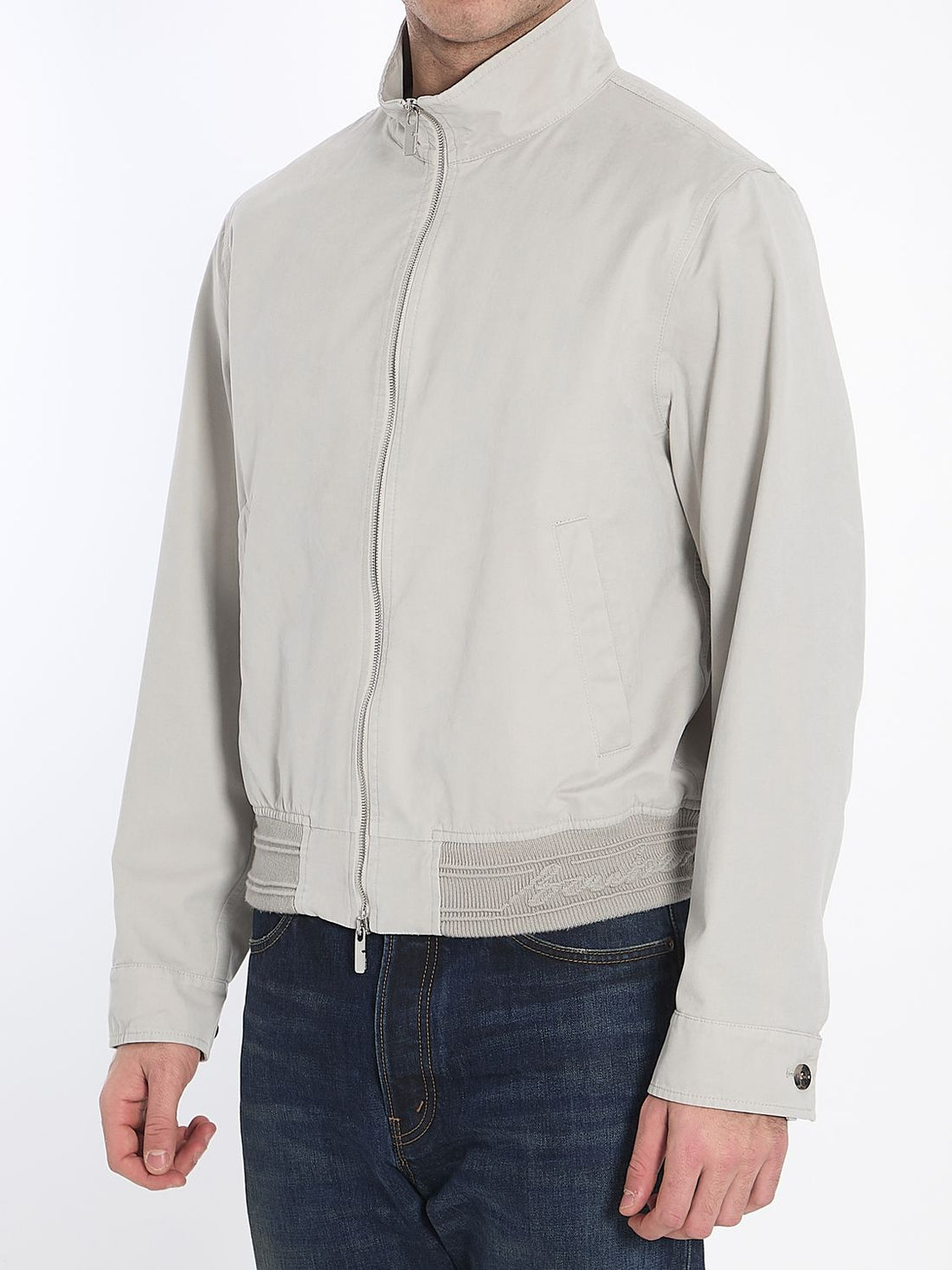 BURBERRY Relaxed Fit Bomber Jacket with Logo - IT 50