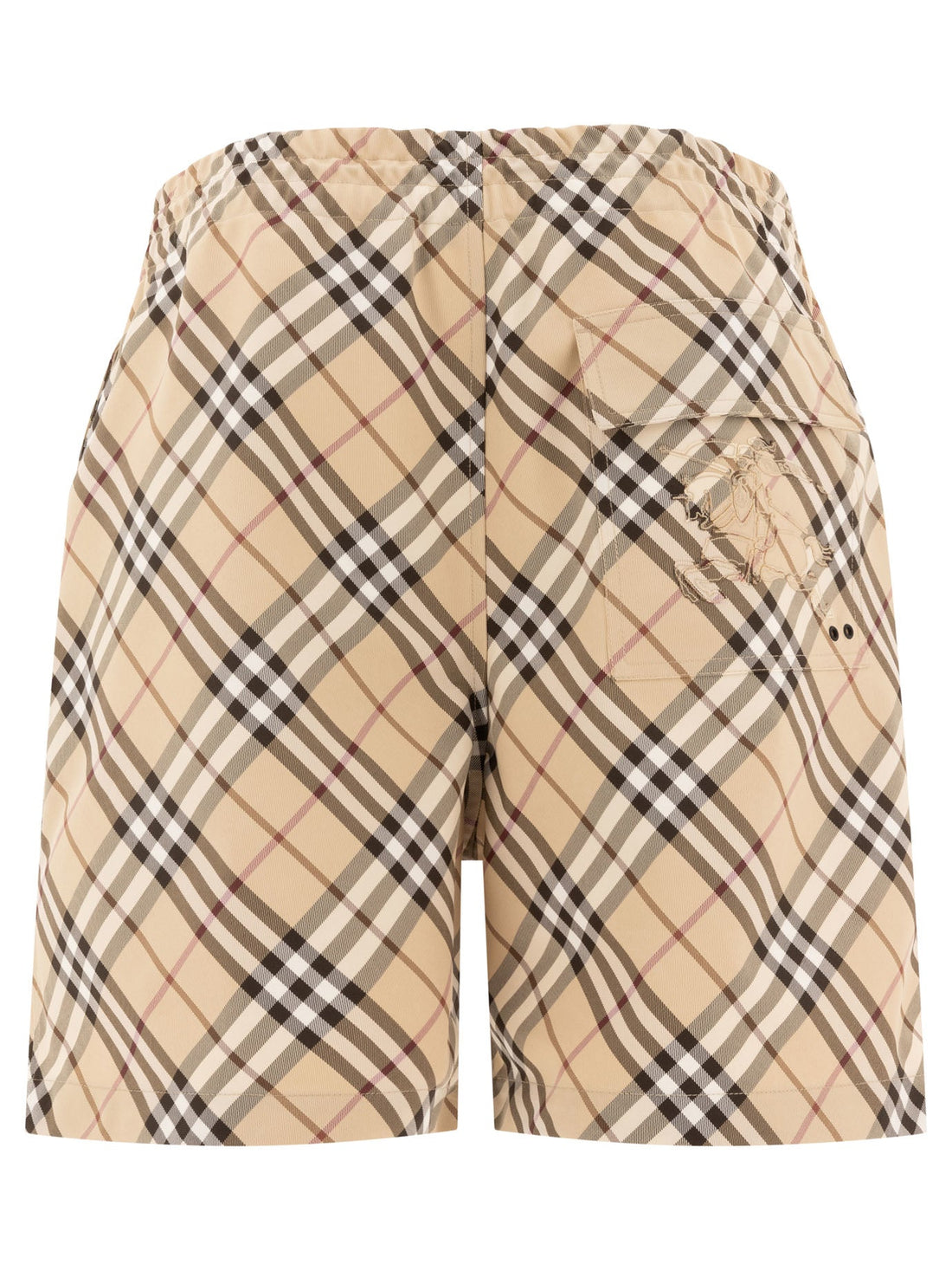 BURBERRY Check Twill Shorts for Men