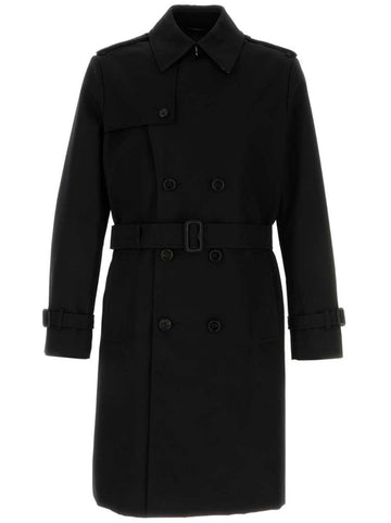 BURBERRY Stylish and Cozy Men's Double-Breasted Coat
