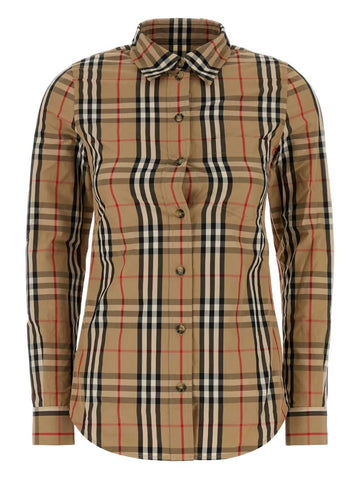 BURBERRY Checkered Design Women's Shirt
