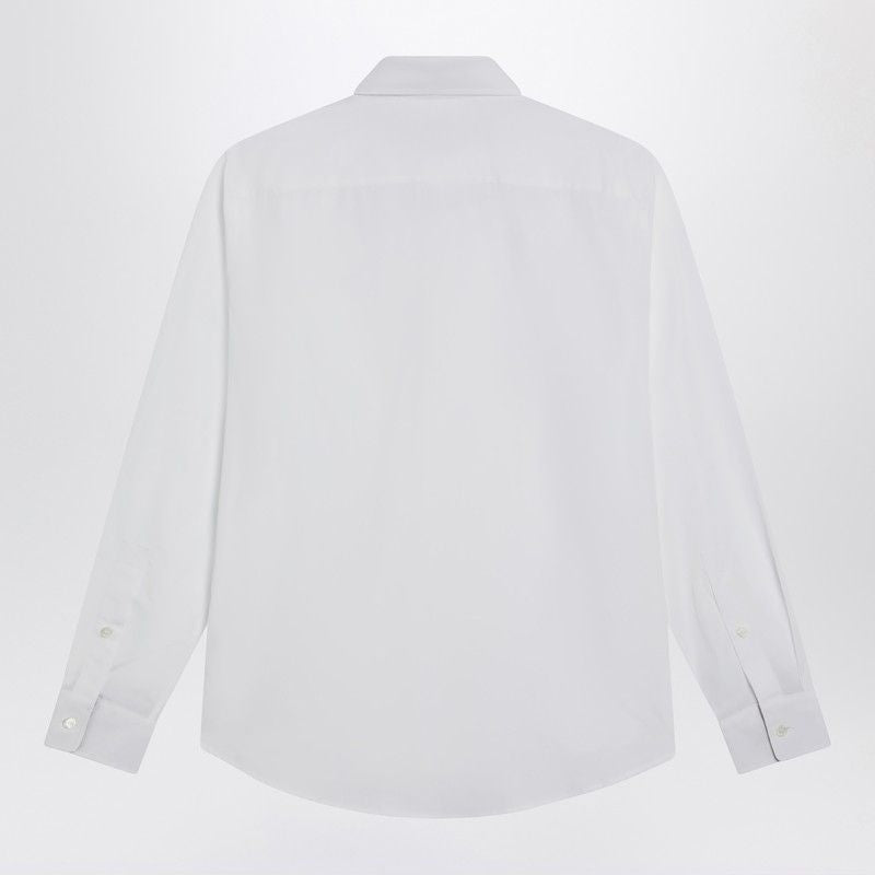 BURBERRY Cotton Poplin Shirt for Men with Equestrian Design and Check Print Details