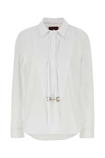 GUCCI Cotton Horsebit Shirt for Women - FW25