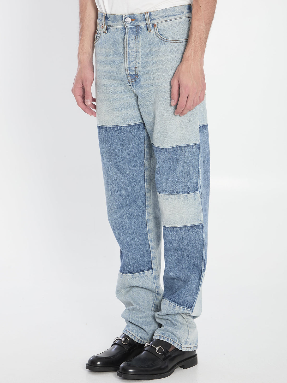 GUCCI Patchwork Denim Pants (Size 33)
