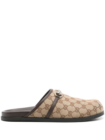 Men's Gg Motif Slippers in Beige | Size 7 | 786486FADFO9744