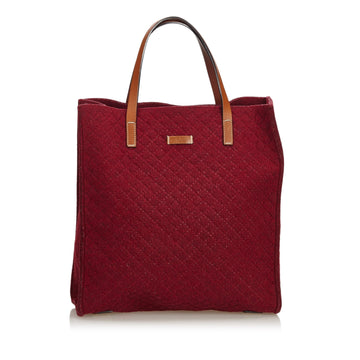 G*G Red Others Fabric Diamante Felt Tote Bag Italy