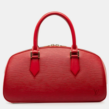 Red Leather  Jasmin Satchel Bag