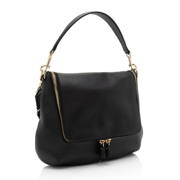 Anya Hindmarch Calfskin Maxi Zip Vere Soft Satchel (SHF-DUvXiX)