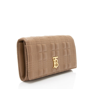 Burberry Quilted Lambskin TB Lola Continental Wallet