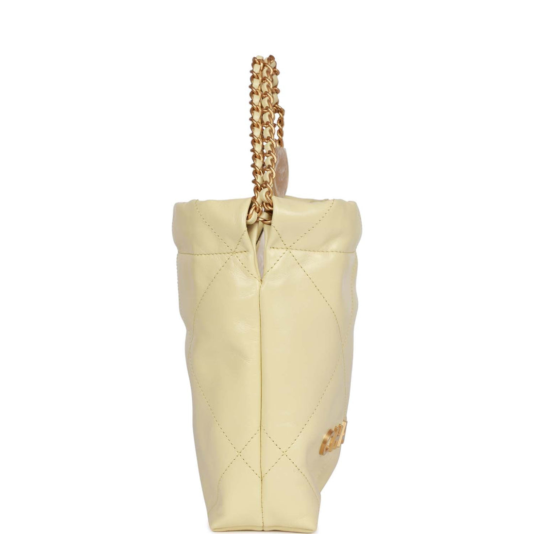 Chanel Mini  Bag Yellow Calfskin Gold Hardware