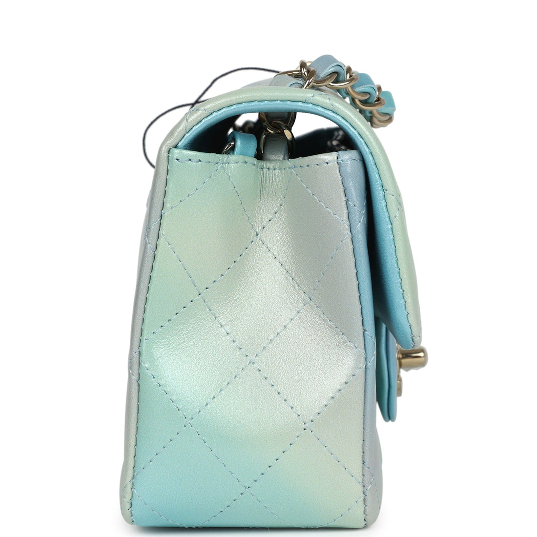 Chanel Mini RSStangular Flap Bag Iridescent Ombre Lambskin Light Gold Hardware