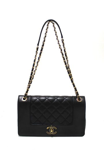 CHANEL CALFSKIN LEATHER MADEMOISELLE FLAP BAG
