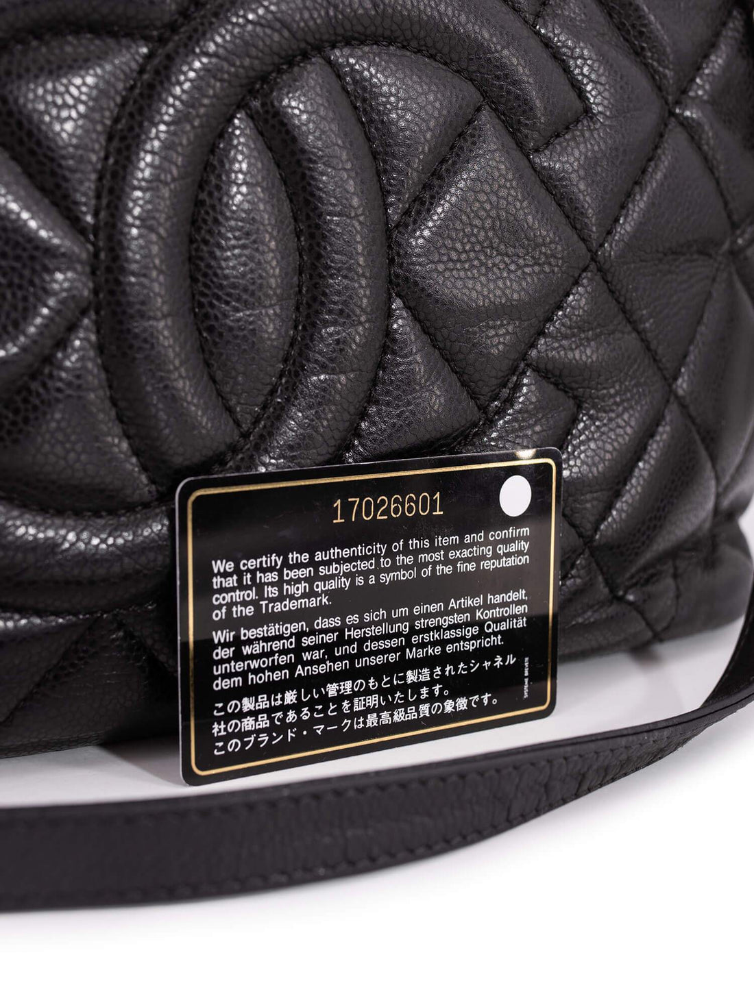 Chanel Caviar Quilted Timeless Soft Shopper Bag Black