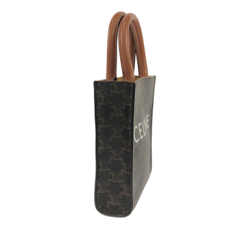 Celine Mini Triomphe Coated Canvas Vertical Cabas Satchel