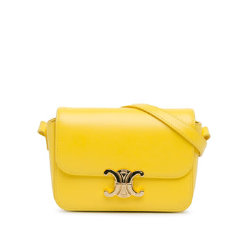 Celine Teen Shiny Calfskin Triomphe Crossbody