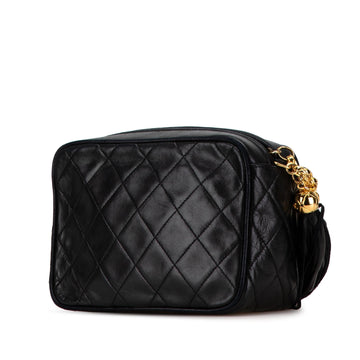 Chanel Mini Lambskin CC Tassel Camera Crossbody (SHG-OVHh6m)