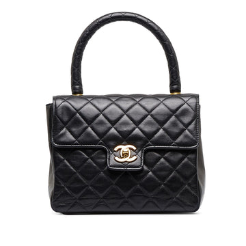 Chanel Small Lambskin Kelly Top Handle Bag (SHG-NiwzVw)