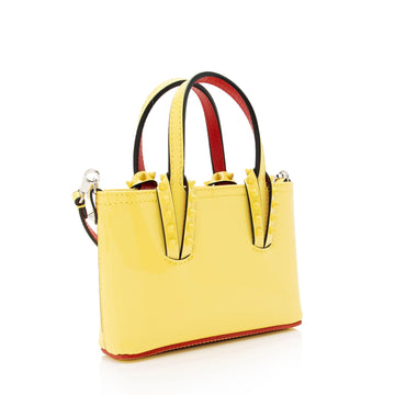 Christian Louboutin Patent Leather Cabata Nano Tote