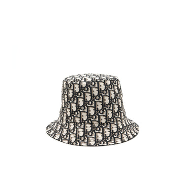 Dior size 58 Bucket Hat Black Oblique