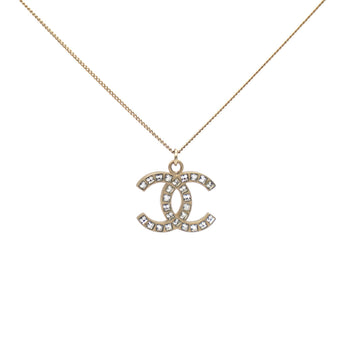 Chanel Crystal CC Pendant Necklace