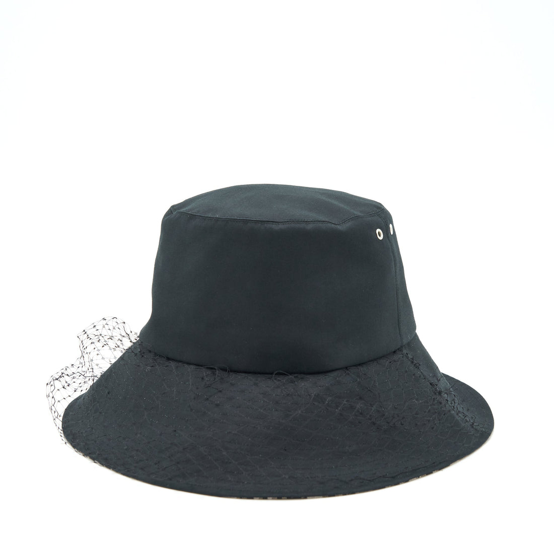 Dior Size 57 Teddy-D Brim Bucket Hat With Veil