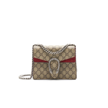 GUCCI DIONYSUS GG SUPREME MINI BAG RED