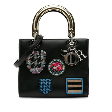 Dior Medium Calfskin Patch Embellished Lady Dior (SHG-SuldtR)