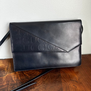 The Swan -CS Gucci GG Crossbody/Shoulder/Clutch Bag in Navy Leather