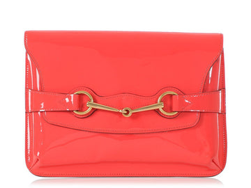 G*G Coral Patent Bright Brit Crossbody Bag