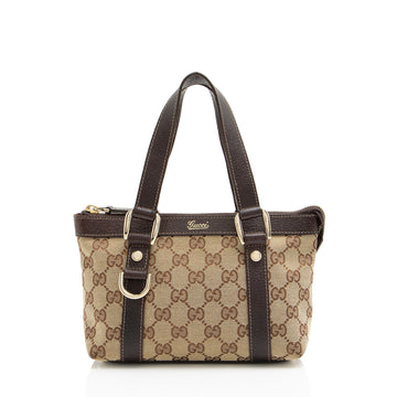 Gucci GG Canvas Abbey E/W Mini Tote (SHF-8A898A)