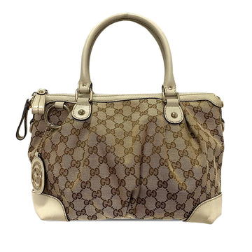 Gucci GG Canvas Sukey Satchel (SHG-HoCR1s)
