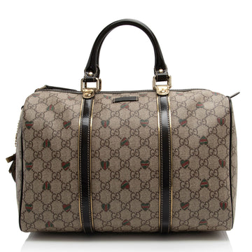 Gucci GG Supreme Tattoo Hearts Joy Boston Bag (SHF-H1LsWc)