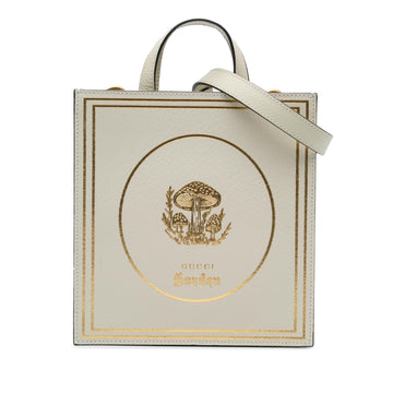 Gucci Garden Calfskin Mushrooms Vertical Shopping Tote