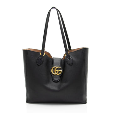 Gucci Leather Dahlia Medium Tote (SHF-G7nIG2)