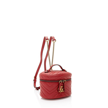 Gucci Matelasse Leather CS Marmont Round Mini Backpack (SHF-I7EvuE)