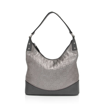 Gucci Metallic Guccissima Leather Small Hobo (SHF-WaBJWh)
