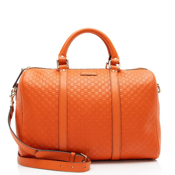 Gucci Microguccissima Leather Medium Boston Bag (SHF-GMQyjn)