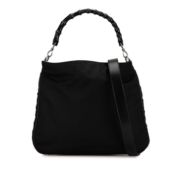 Gucci Nylon Bamboo Satchel (SHG-T1iWzs)
