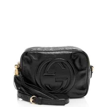 Gucci Patent Leather Soho Disco Bag (SHF-jaEn3g)