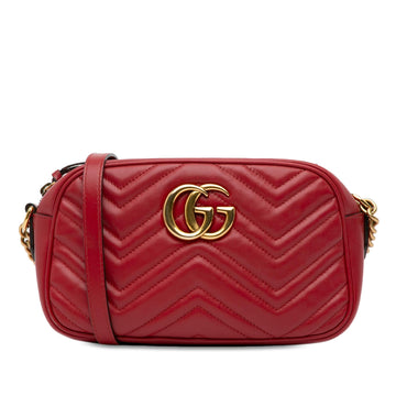 Gucci Small GG Marmont Matelasse Crossbody Bag (SHG-qdj2wc)