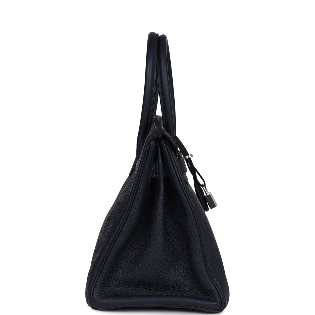 Hermes Birkin 30 Bleu Nuit Verso Clemence Palladium Hardware
